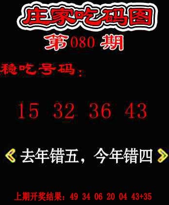 080期庄家吃码图[图]